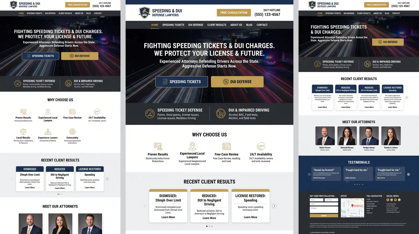 Legal example website